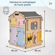 Ensemble - Busy board maisonnette natura et cube interactif