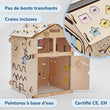 Ensemble - Busy board maisonnette natura et cube interactif