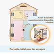 Ensemble - Busy board maisonnette natura et cube interactif