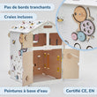 Ensemble - Busy board maisonnette blanche et cube interactif