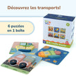 BusyKids Set de puzzles "Transport"