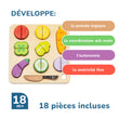 Le trieur en bois  Montessori "Légumes" pour enfants