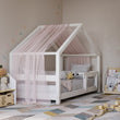 Lit pour enfant en forme de maison BusyKids MIMI-HOUSE avec bord renforcé