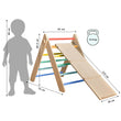 Ensemble - Triangle de Pikler et un grand toboggan à double face
