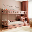 BusyKids Lit superposé TOTO-TWIN MAX avec échelle et espace de rangement 200 x 90 cm