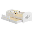 Lit enfant LUK-MAX avec couchage supplémentaire 145 x 80 cm et matelas