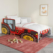 Lit enfant FARMI avec motif et matelas - 140 x 70 / 160 x 80 cm