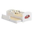 Lit enfant LUK-MAX avec couchage supplémentaire 145 x 80 cm et matelas
