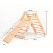Set d’escalade modulable pour enfants 2 en 1 avec planche double face