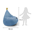 Pouf pour enfant Tiny Drop – velours côtelé FEEL doux et résistant