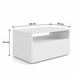 Table basse LINO avec roulettes et tiroir – table basse moderne pour salon