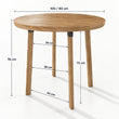 BusyKids Table ronde en chêne massif