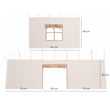 BusyKids Rideau en coton pour lit mezzanine bas