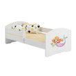 Lit enfant LUK II avec barrière de protection - 140 x 70/160 x 80 cm