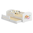 Lit enfant LUK-MAX avec couchage supplémentaire 145 x 80 cm et matelas