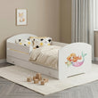 Lit enfant LUK-ONE avec barrière de protection et tiroir de rangement