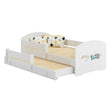 Lit enfant LUK-MAX avec couchage supplémentaire 145 x 80 cm et matelas