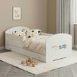 Lit enfant LUK-ONE avec barrière de protection et tiroir de rangement