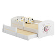 Lit enfant LUK-MAX avec couchage supplémentaire 145 x 80 cm et matelas