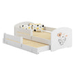 Lit enfant LUK-MAX avec couchage supplémentaire 145 x 80 cm et matelas