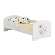 Lit enfant LUK II avec barrière de protection - 140 x 70/160 x 80 cm