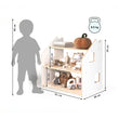 Étagère à jouets - Blanc et Gris