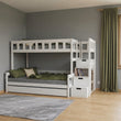BusyKids FOXY-MAX avec escalier de rangement 90 x 200 / 120 x 200 cm