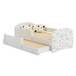 Lit enfant LUK-MAX avec couchage supplémentaire 145 x 80 cm et matelas
