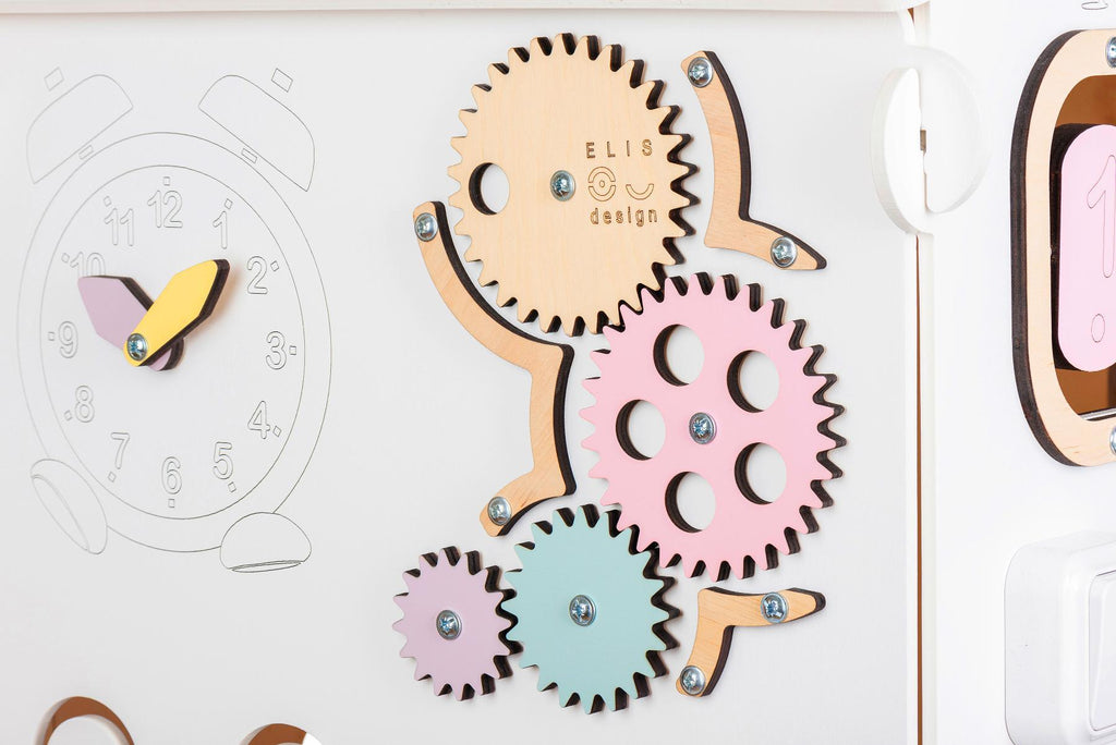 Maisonnette Montessori blanche couleurs pastel - édition limitée - Busy-kids.fr